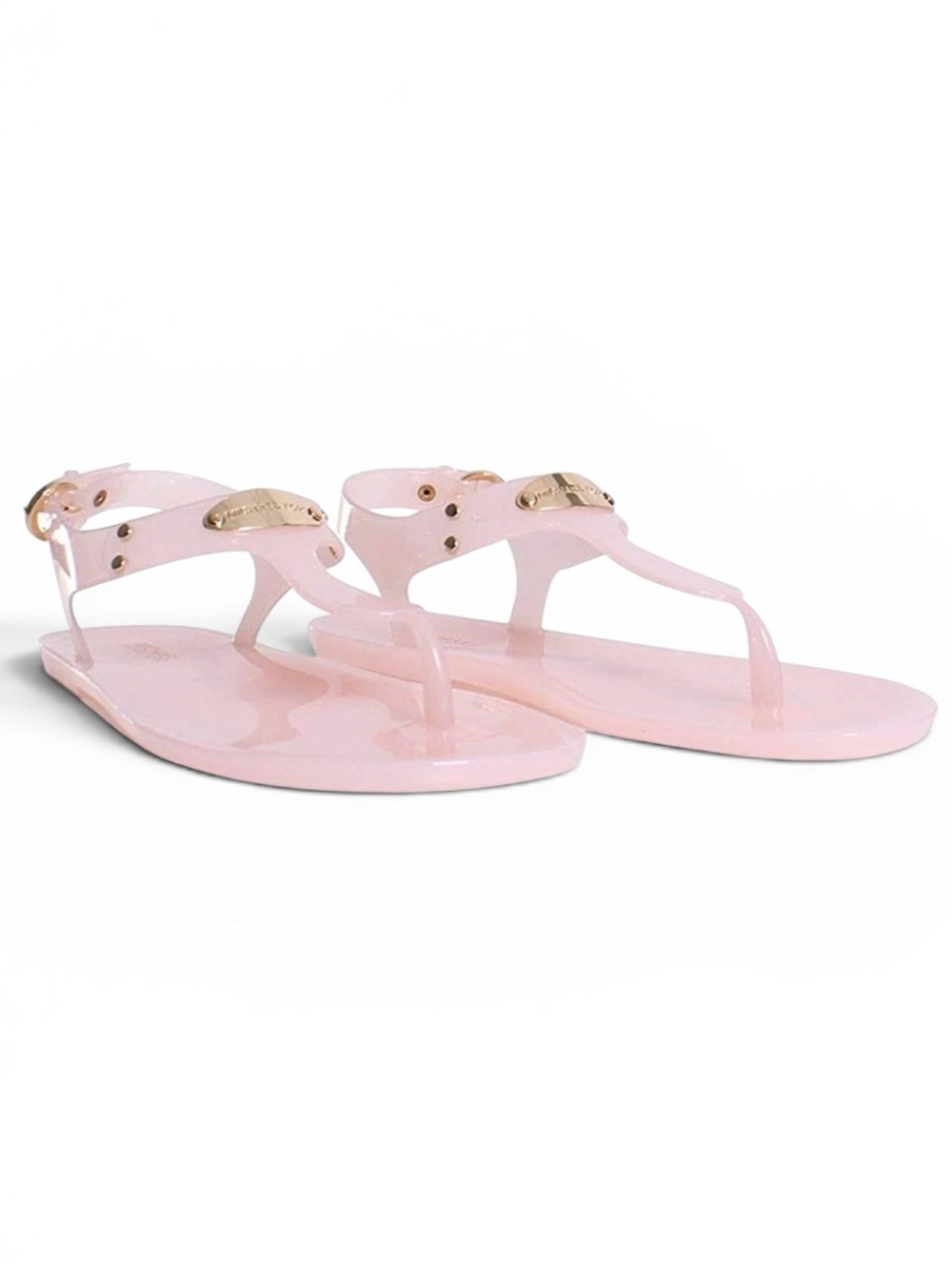Michael Michael Kors Plate Soft Light Pink Jelly Sandals